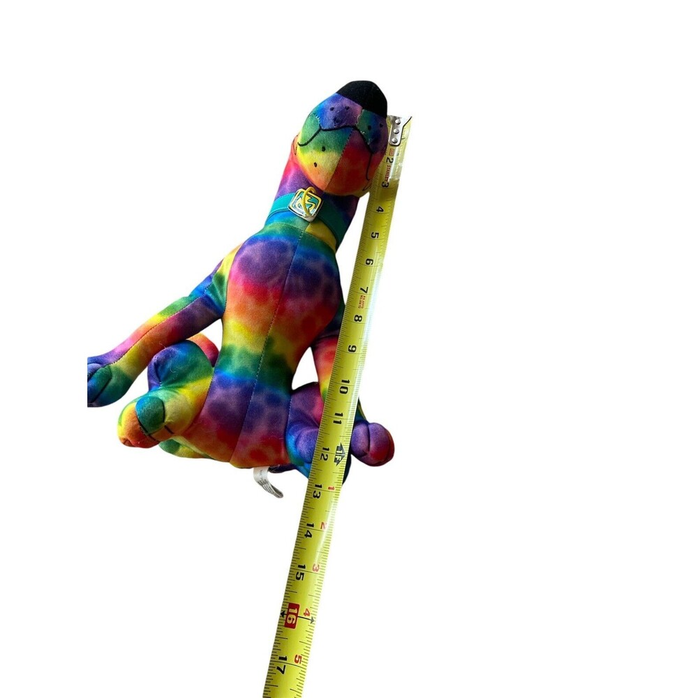 SCOOBY DOO Rare Tie‎ Dye 12" Sitting Plush Toy Factory - Picture 7 of 11